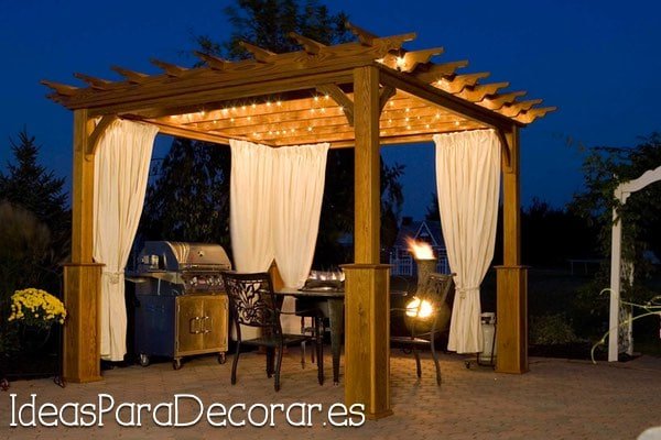 pergola para la noche